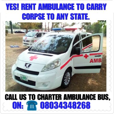 Lagos Ambulance Services Generale – (RENT AMBULANCE HERE)
